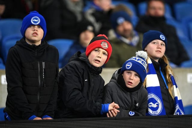 Graham Potter has turned Brighton into a solid Premier League outfit and the Seagulls have 1,763,400 followers across all social media platforms.