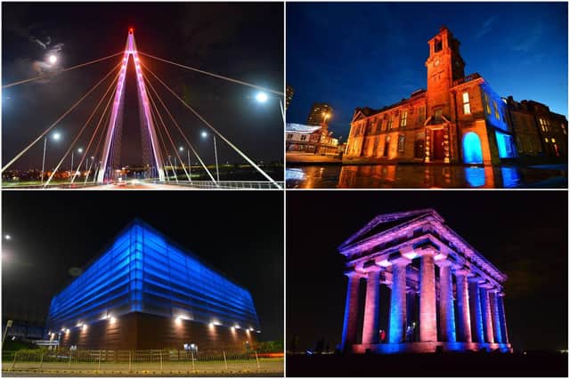 Sunderland landmarks lit up in memory of John Hays