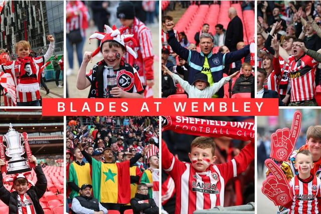 Sheffield United fans were out in their numbers to cheer on the Blades in the FA Cup semi-final at Wembley