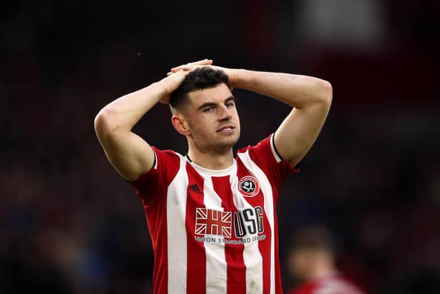 Sheffield United's John Egan knows football will not return to action for more than a month yet: Tim Goode/PA Wire.