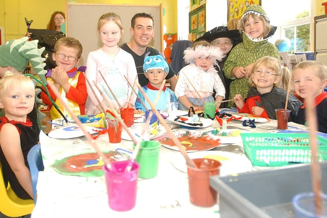 Back to 2007 where children were joined by author Adam Bushnell as they prepared for National Book Week at Hesleden Primary School.