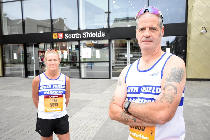 Lisa and Shaun Smith, from South Shields, were not happy the change to this year's GNR route.