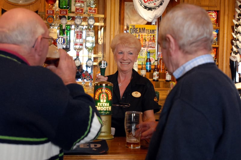 Iris Tinwell at the Fountain in Highfield Road in 2006. Remember this?