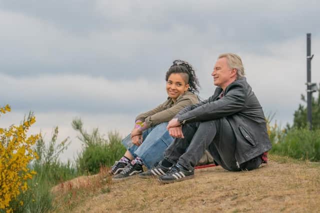 The Full Monty cast have revealed their favourite locations and the Sheffield welcome they received for new Disney+ series. Picture shows Robert Carlyle, as Gaz, with Talitha Wing, as Destiny