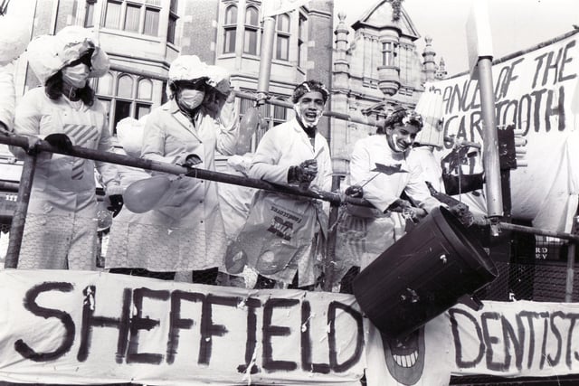 Sheffield University Rag Parade - 3rd November 1990
Sheffield Dentists' float
