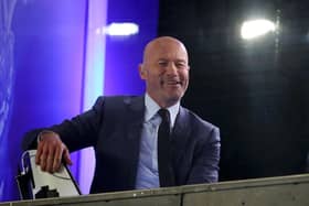 OXFORD, ENGLAND - FEBRUARY 04: Alan Shearer, ex Newcastle United player is seen in the TV studio inside the stadium prior to the FA Cup Fourth Round Replay match between Oxford United and Newcastle United at Kassam Stadium on February 04, 2020 in Oxford, England. (Photo by Catherine Ivill/Getty Images)