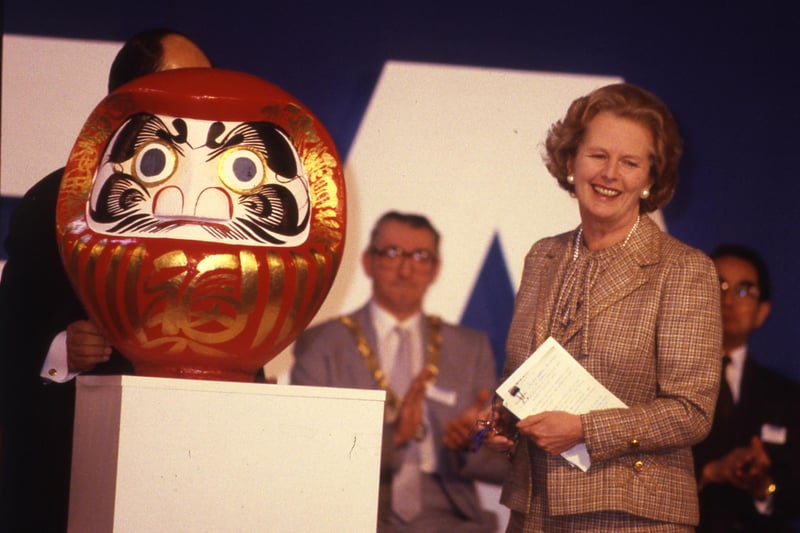 Prime Minister Margaret Thatcher opened the Sunderland plant in 1986.