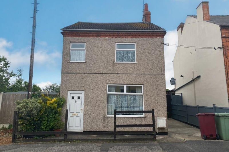 The property is a vacant, freehold, three-bedroom, detached house behind a driveway and foregarden. It boasts two reception rooms, a kitchen and bathroom on the ground floor, with three bedrooms on the first floor. Outside are a driveway and gardens. It is going under the hammer with a guide price of £39,000-plus.