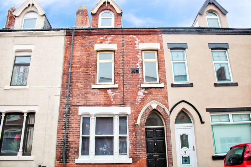This four bedroom terraced house on Kilwick street is on the market for £67,000.