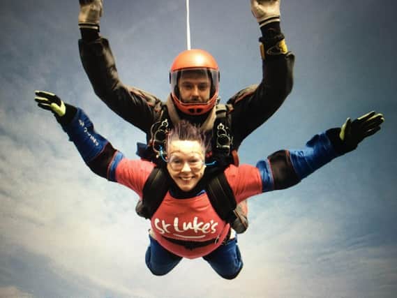 Jean loved the freedom of falling through the air on her tandem skydive