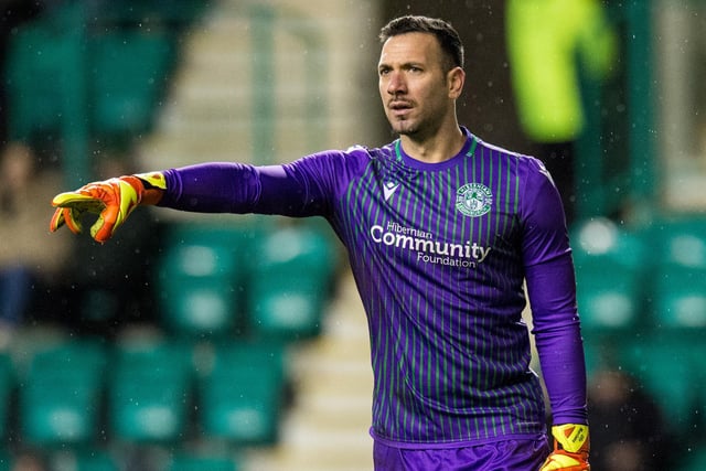 The current Hibs No.1 has played 115 times so far.