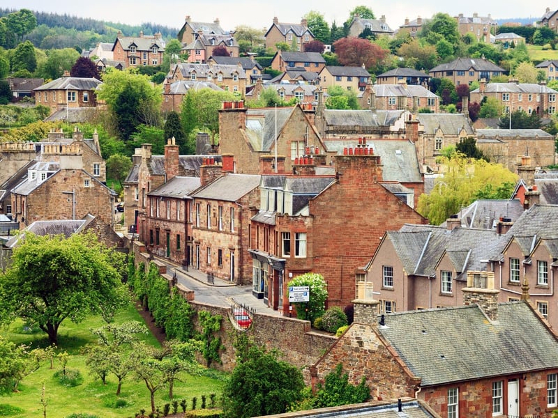 The picturesque Borders town of Melrose, at the foot of the Eildon Hills, is perhaps best known for its pretty ruined abbey dating back to 1136 - as well as being the birthplace of Rugby Sevens. There's also Three Hills Roman Heritage Centre, housing the Trimontium Museum which is dedicated to Roman life in Scotland. If that's not enough, there are two National Trust for Scotland gardens to visit and Sir Walter Scott's romantic mansion of Abbotsford is just three miles away.