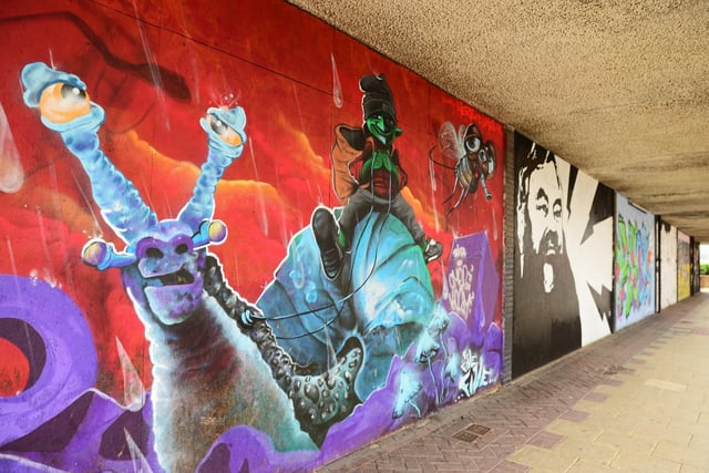 Doncaster is home to lots of weird and wonderful street art, so why not go and view some of the creative offerings in your local area when out on your daily walk, run or cycle?Pictured is street art along College Road, Doncaster. Picture: Marie Caley