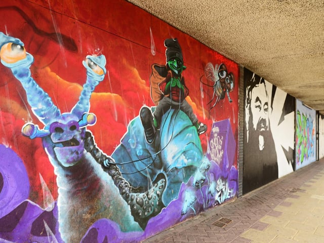 Doncaster is home to lots of weird and wonderful street art, so why not go and view some of the creative offerings in your local area when out on your daily walk, run or cycle?Pictured is street art along College Road, Doncaster. Picture: Marie Caley