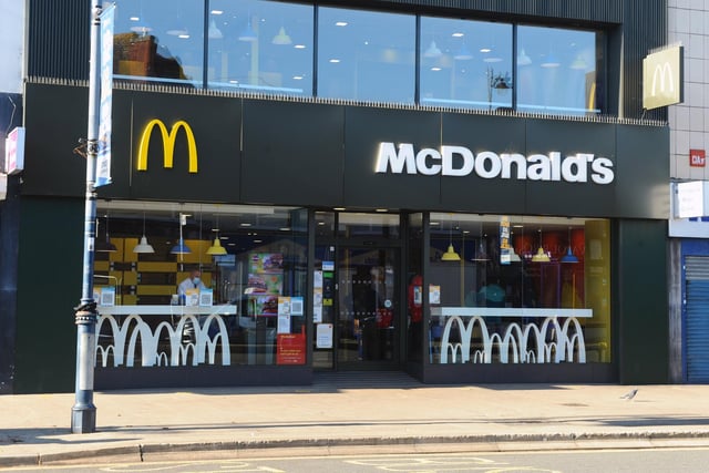 McDonald's in Commercial Road, Portsmouth is open for takeaway and McDelivery during the lockdown. Picture: Sarah Standing (051120-7770)