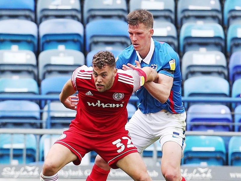 It remains a toss-up at this moment who plays alongside Pompey new-boy Clark Robertson in the centre of defence. Sean Raggett's past history with Danny Cowley, plus his 52 games in all competitions last season, would suggest he's the favourite. But Downing came in to the Pompey starting XI on the final day of the season against Accrington at Raggett's expense. That suggests Cowley might favour Downing over the former Lincoln and Norwich defender. We wait and see!