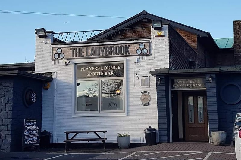 The Ladybrook is showing all games, with tables available on a walk-in basis.
