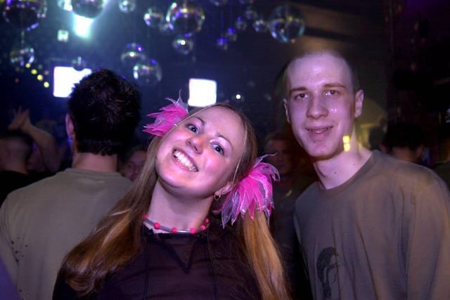 Jenny  and Pete  at Gatecrasher's Camo and Pink night 17 years ago