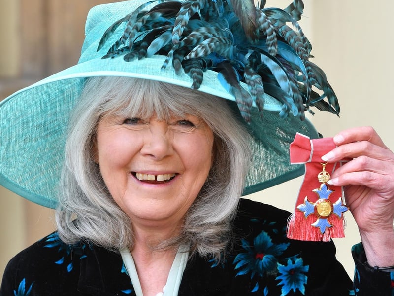 Much-loved author Dame Jilly Cooper died at the age of 88. The writer, who had sold over 11 million copies of her books in the UK alone, passed away after a fall, her agent confirmed. She is pictured in 2018 with her Commander of the British Empire (CBE) medal.