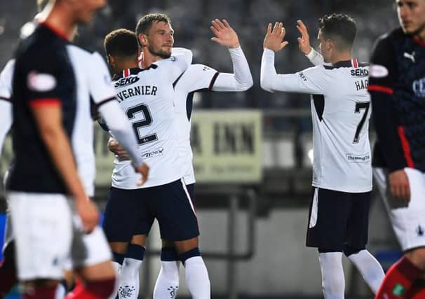 Rangers eased into the quarter finals on a cold night in Falkirk. (Photo by Rob Casey / SNS Group)