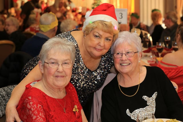 Pictured in 2018 were Betty Turner and Rita Swift with Gloria Stewart.