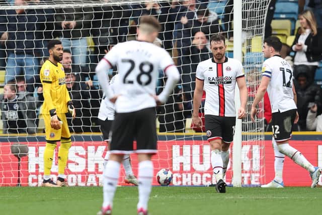 Sheffield United saw their lead over Middlesbrough eroded further after defeat at Millwall: Paul Terry / Sportimage
