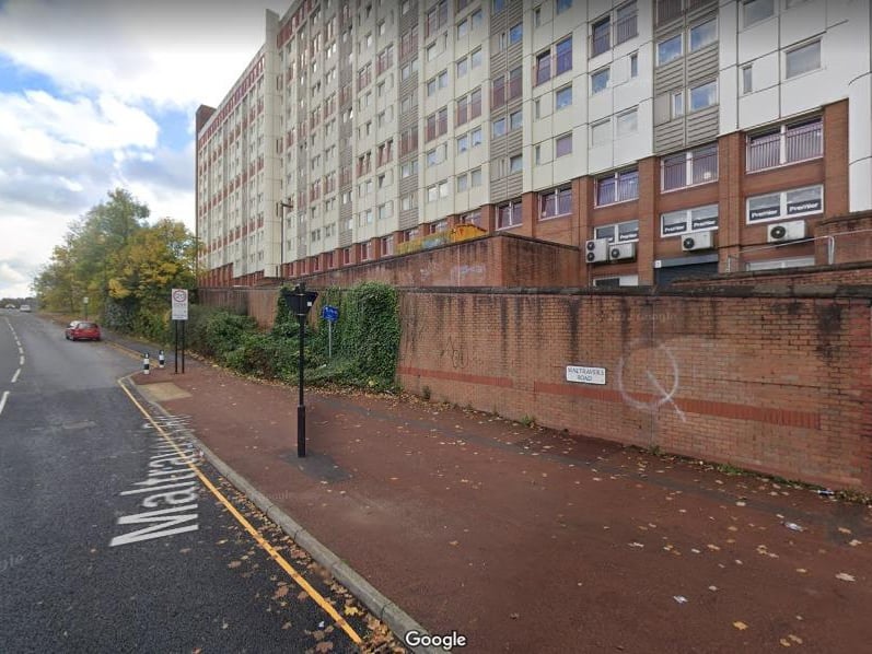 Park Hill & Wybourn saw 15.9 reports of criminal damage per 1,000 residents from September 2025 to August 2026, the 10th worst figure in Sheffield.The total number of incidents in that neighbourhood was 212 Photo: Google