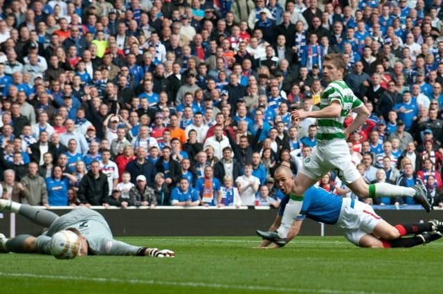 2009-10
Miller fired an early brace past Artur Boruc to send Rangers on their way to  a 2-1 victory and all the scoring was over after 25 minutes when Aiden McGeady pulled one back from a penalty but Rangers saw the victory through on October 4, 2009.