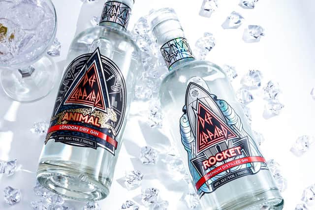 Def Leppard's new gins, Animal and Rocket, which have been created to mark the Sheffield band's 45th anniversary