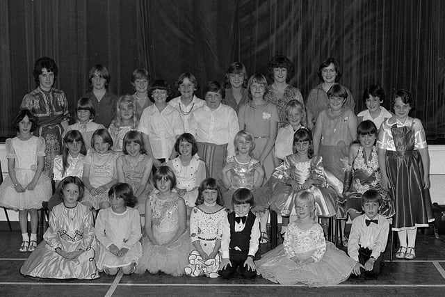 Shirebrook's Gilmarden School of Dance pupils at their presentation evening in 1980.
Did you dance there?