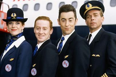 A strangely, short-lived Scottish sitcom chronicling the eccentric passengers and crew of a fictional small airline operating out of Prestwick Airport. Notable for some very surreal comedy and the all singing, all dancing titles.