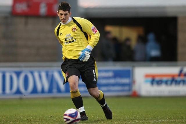 Keiren Westwood turning out in a League One match for Carlisle United against Northampton Town in December 2007. (Photo by Pete Norton/Getty Images)