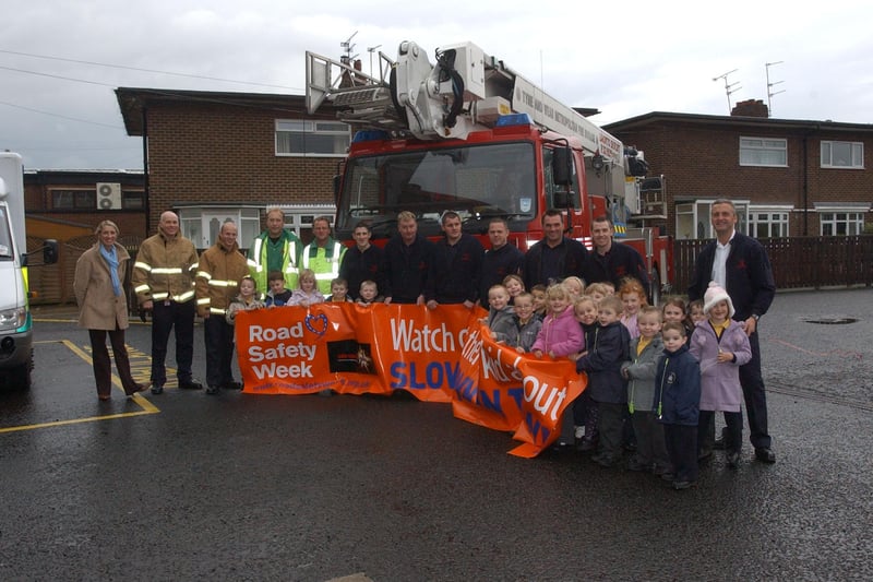 Children from Fulwell Infants School released balloons at their local fire station in this year but who can tell us more about the event?