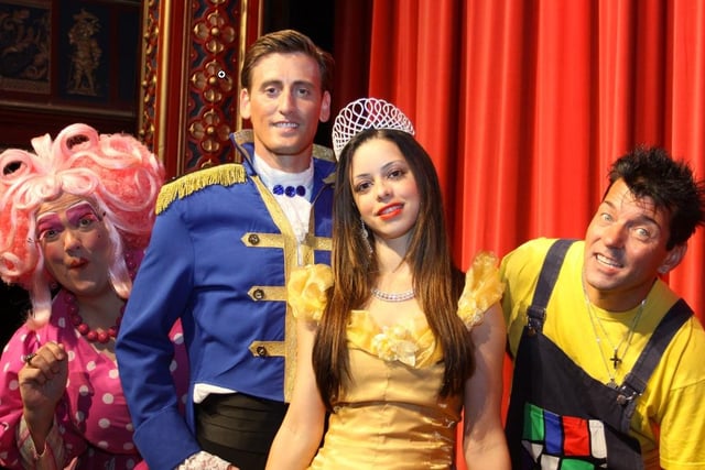 The cast of Beauty and the Beast at Chesterfield’s Pomegranate Theatre in 2013.