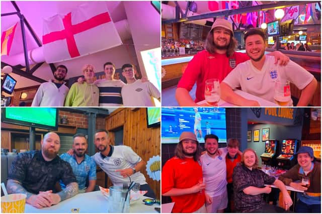 England fans in Sheffield's sports bars are anxiously waiting if tonight's match will be "the one" to take them to the Wembley final.