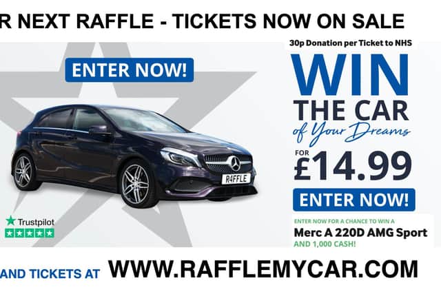 Chance to win this Mercedes sports car and £1,000 cash in latest raffle from RaffleMyCar