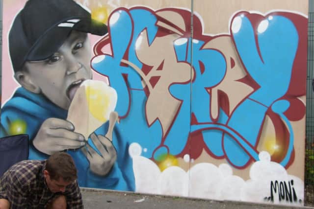 Mural by Ben Walgate of Harry Taylor Robinson