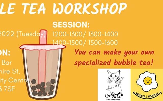 Bubble Tea Workshop.