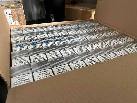 Cigarettes seized as part of an operation targeting a gang operating in Sheffield
