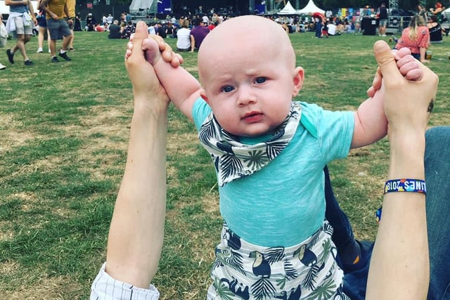 Laura Porter shared this photo of her baby son at Tramlines 2018, which was his first festival.