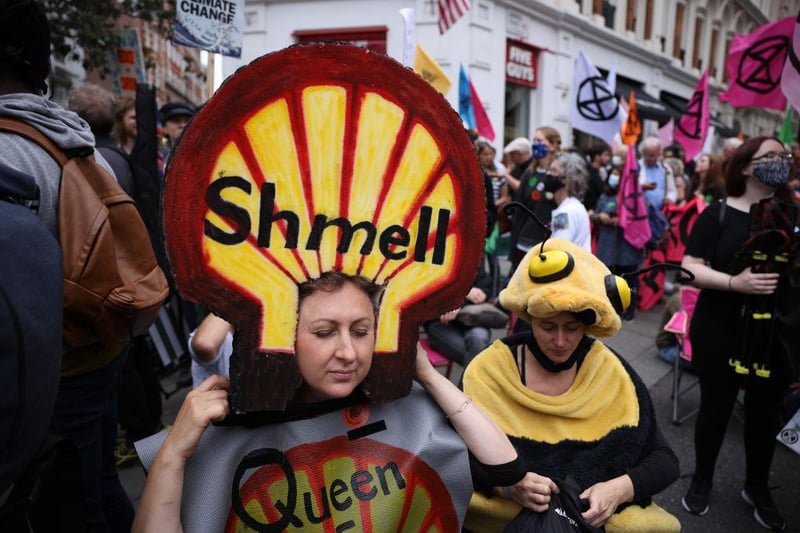 LONDON, UNITED KINGDOM - AUGUST 23: Extinction Rebellion protesters dress in protest costumes as they gather in the Covent Garden area (Photo by Dan Kitwood/Getty Images)