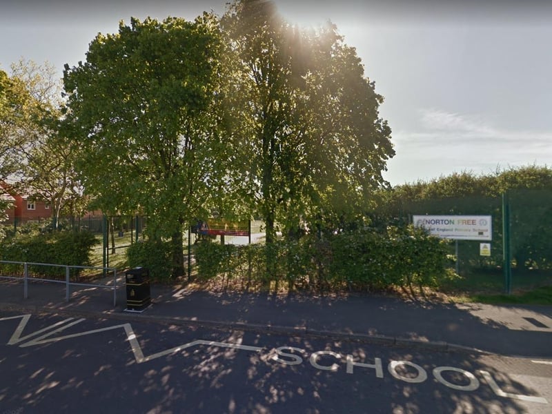 Norton Free Church of England Primary School, in Matthews Lane, turned down 10 pupils to fill its 30 available places, an oversubscription rate of 33 per cent. Ofsted wrote in 2023: "Pupils feel happy and safe at Norton Free Church of England School, and enjoy school."