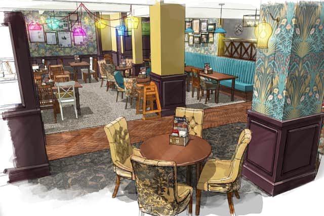 Sketch of lounge post-refurb