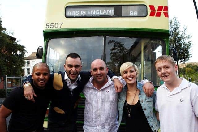 Shane Meadows, pictured here with the cast of This Is England, is looking for young people to appear in his new period drama, The Gallows Pole