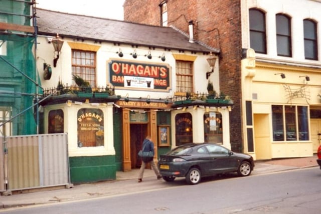 O'Hagan's Bakery and Lounge Bar, formerly the Raven Tavern and the Hornblower, on Fitzwilliam Street, Sheffield.
