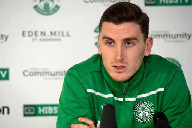 Paul Hanlon has the joint-most appearances with 40. Which other player does he share the honour with?