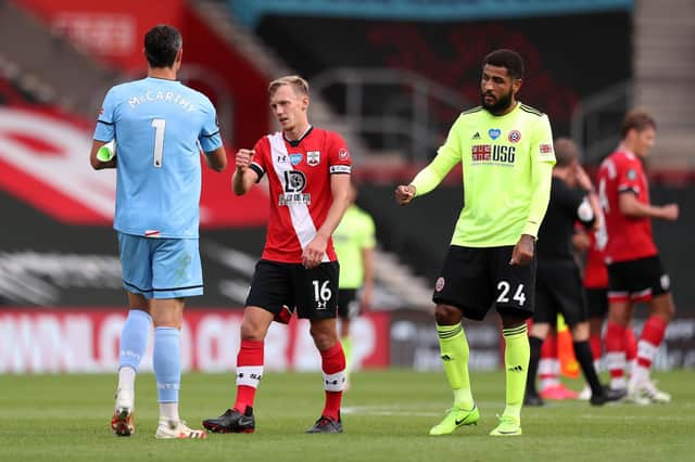 Leon Clarke played what is likely to have been hi final game for Sheffield United when he came off the bench against Southampton. (Photo by Naomi Baker/Getty Images)