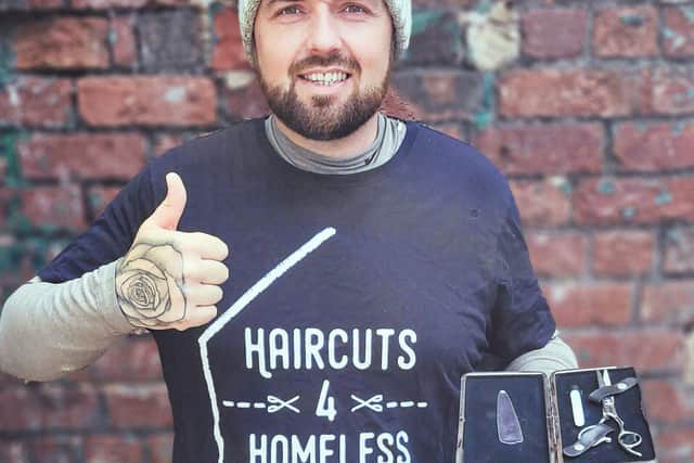 Stephen has acquired valuable barbering skills with the support of Emmaus Sheffield