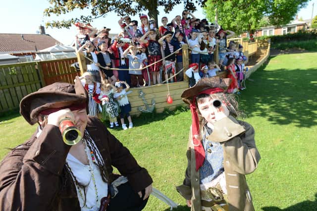 St Bedes Primary School new wooden pirate ship pictured in 2017. Were you pictured on board?