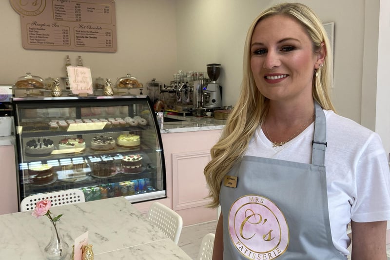 Louise Carr at C's Patisserie, Church Street, prepares to welcome back customers.